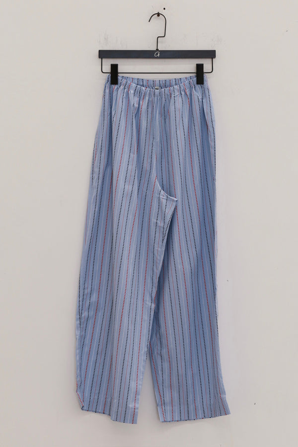 BASERANGE French organic cotton elastic stripe casual pants BAS-TROLE-PO-SU25-TW